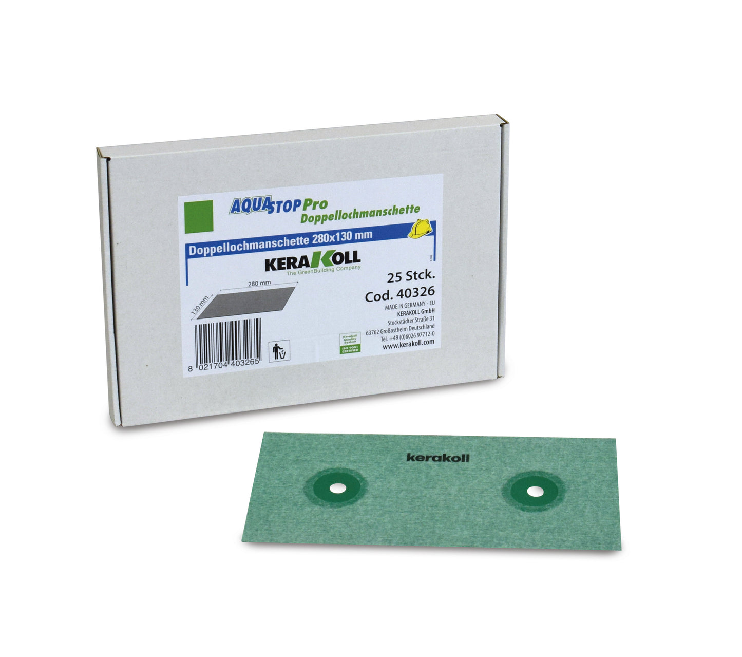 Kerakoll Aquastop Pro Doppellochmanschette 280x130