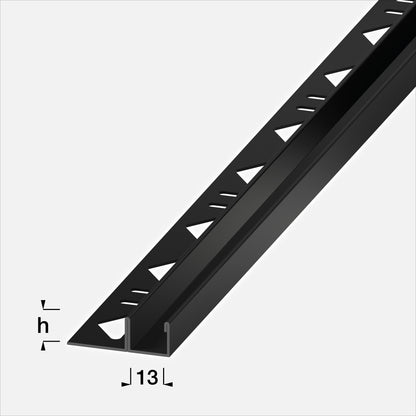 Alferpro Alferline Glas-Profil Edelstahl V2A