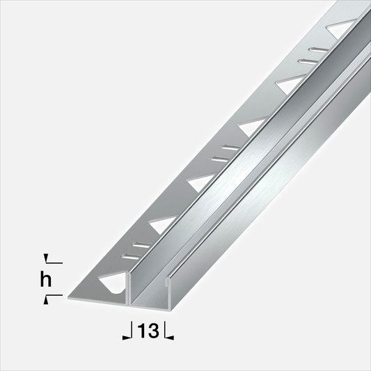 Alferpro Alferline Glas-Profil Edelstahl V2A