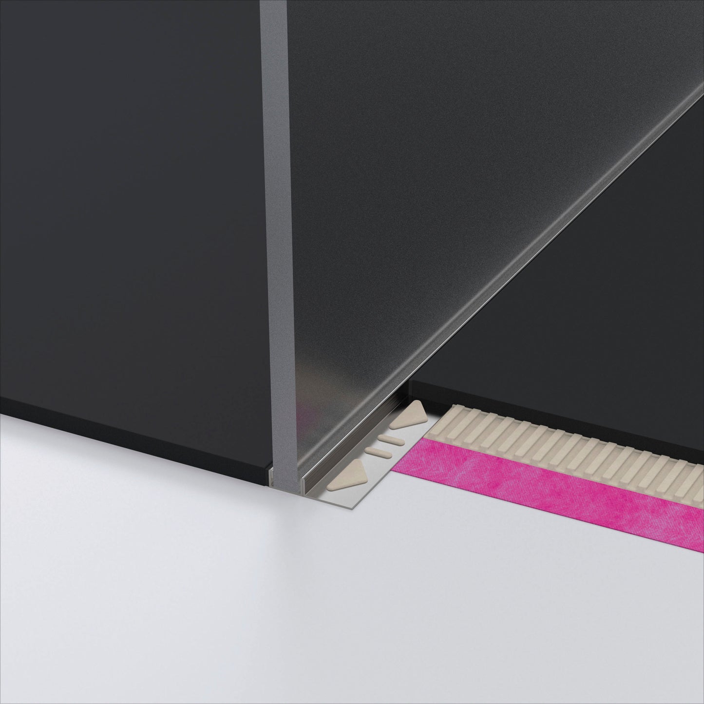 Alferpro Alferline Glas-Profil Edelstahl V2A